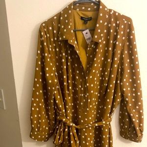 Classic and classy white dotted Dress